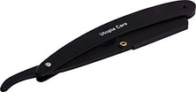 Load image into Gallery viewer, Utopia Care Professional Barber Straight Edge Razor Safety with 100-Pack Derby Blades - 100 Percent Stainless Steel (Black)
