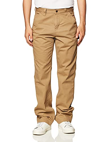 Carhartt Men's Relaxed Fit Washed Twill Dungaree Pant, Dark Khaki, 36W X 30L