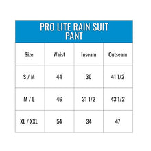 Load image into Gallery viewer, FROGG TOGGS Pro Lite Waterproof Rain Suit, Carbon Black, Size Medium/Large
