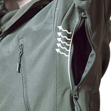 Load image into Gallery viewer, Hiking Jackets Shark Skin Soft Shell Clothes Tactical Jacket Mens Military Windbreaker Flight Pilot Hood Fleece Field Jacket
