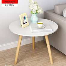Load image into Gallery viewer, U-BEST Wooden Round Magazine Shelf  Small Tea Table Office Coffee End Table  Bedroom Living Room Furniture
