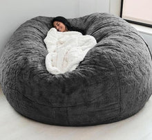Load image into Gallery viewer, VIP LINK Dropshipping Giant Fur Bean Bag Cover Big Round Soft
